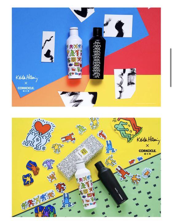 美國 CORKCICLE Keith Haring 三層真空易口瓶470ml派對, 健康及營養品, 保健食品, 健康食品，飲料和補品在旋轉拍賣