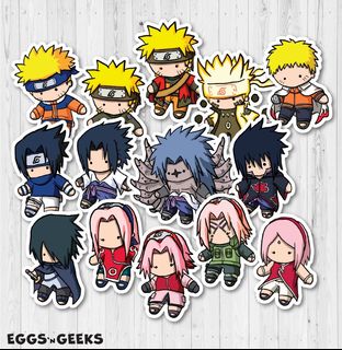 Team 7 Members Sticker Set  Naruto Stickers – AJTouch