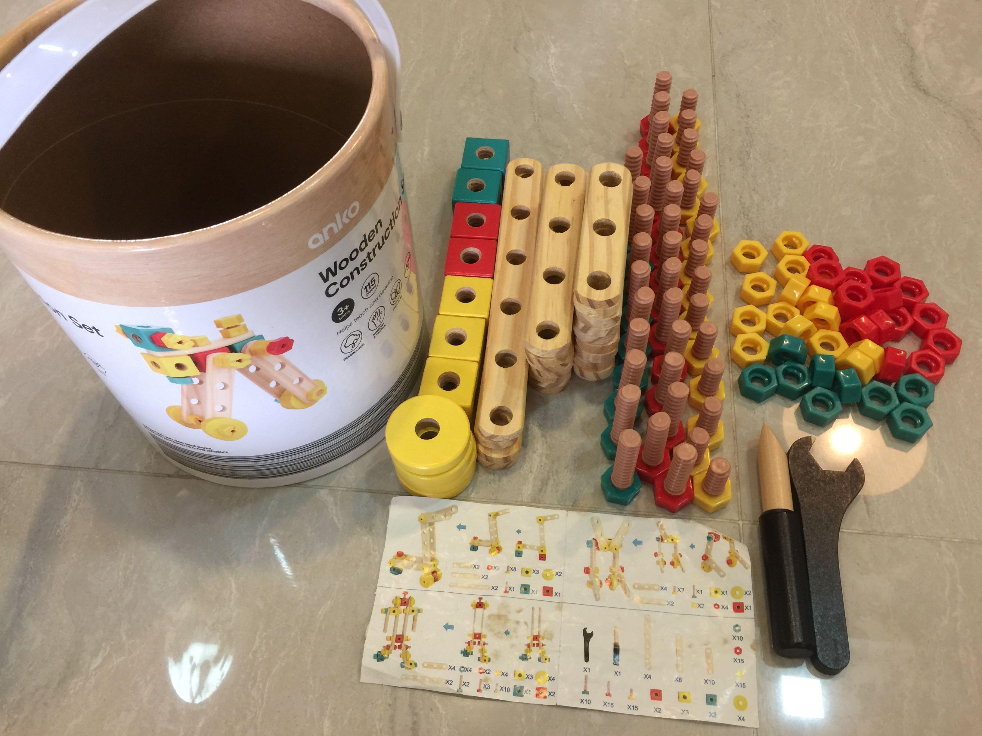 Kmart wooden construction set hot sale