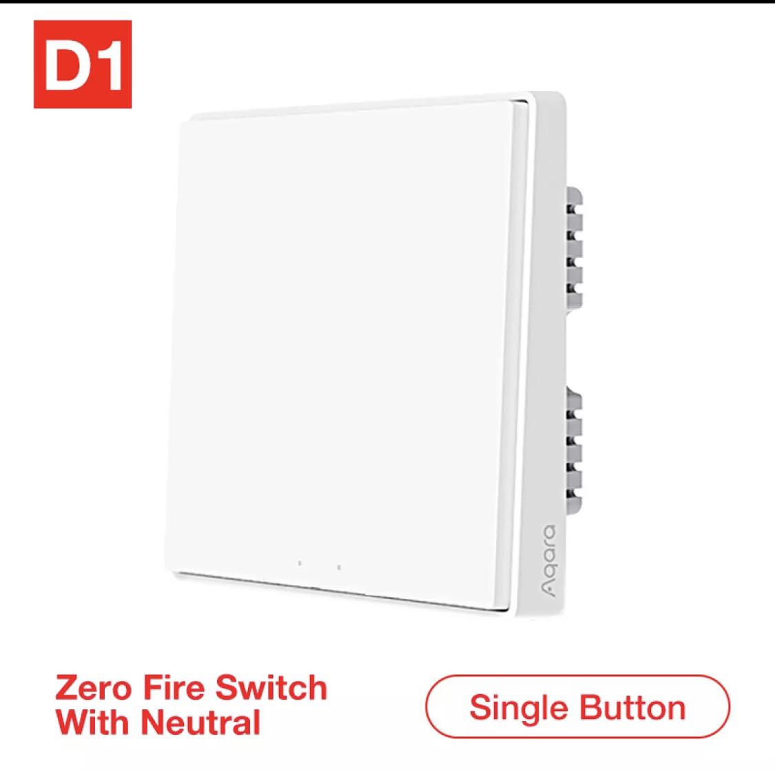 Aqara wall switch D1 zero fire switch with neutral, TV & Home