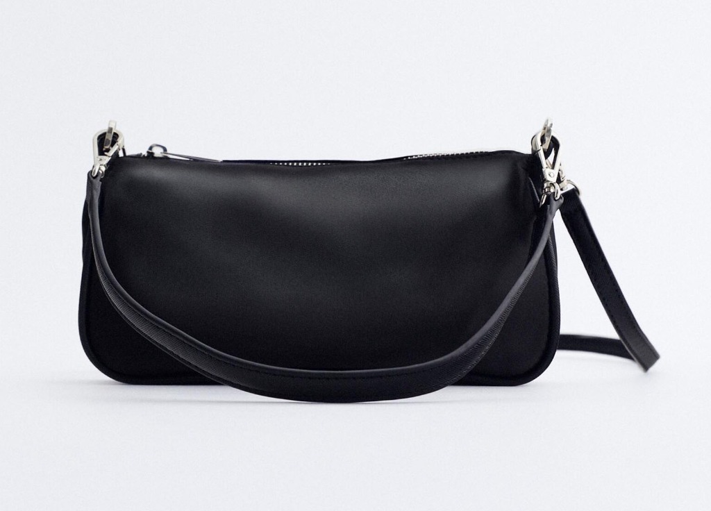 Zara satiny shoulder bag 2025