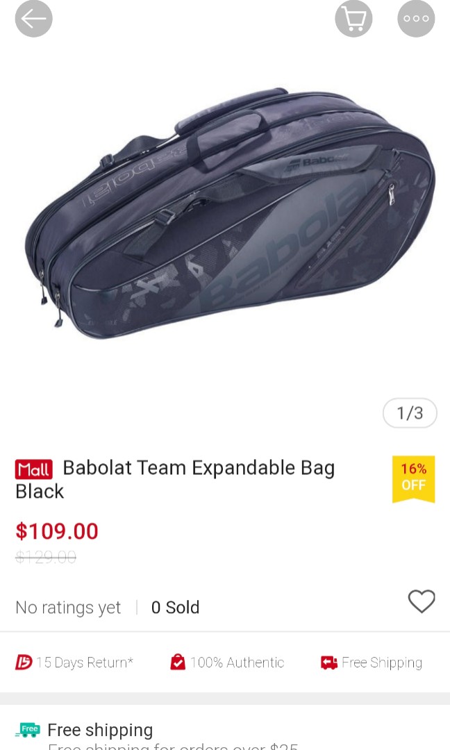 Babolat team expandable tennis bag sales