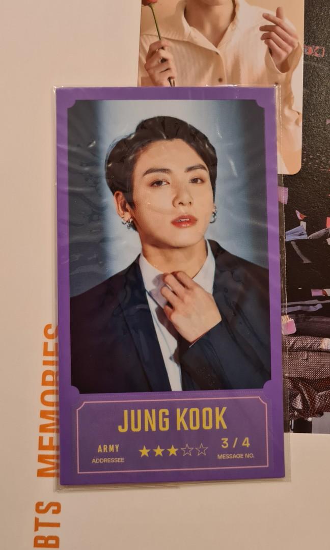 Bangbangcon JUNGKOOK message photo (Category: K-Wave Merchandise) located in Las Pinas. Submitted by annibeah (Listing ID 1095090949, Image 1). Description: Official Jungkook message photocard from bangbangcon..