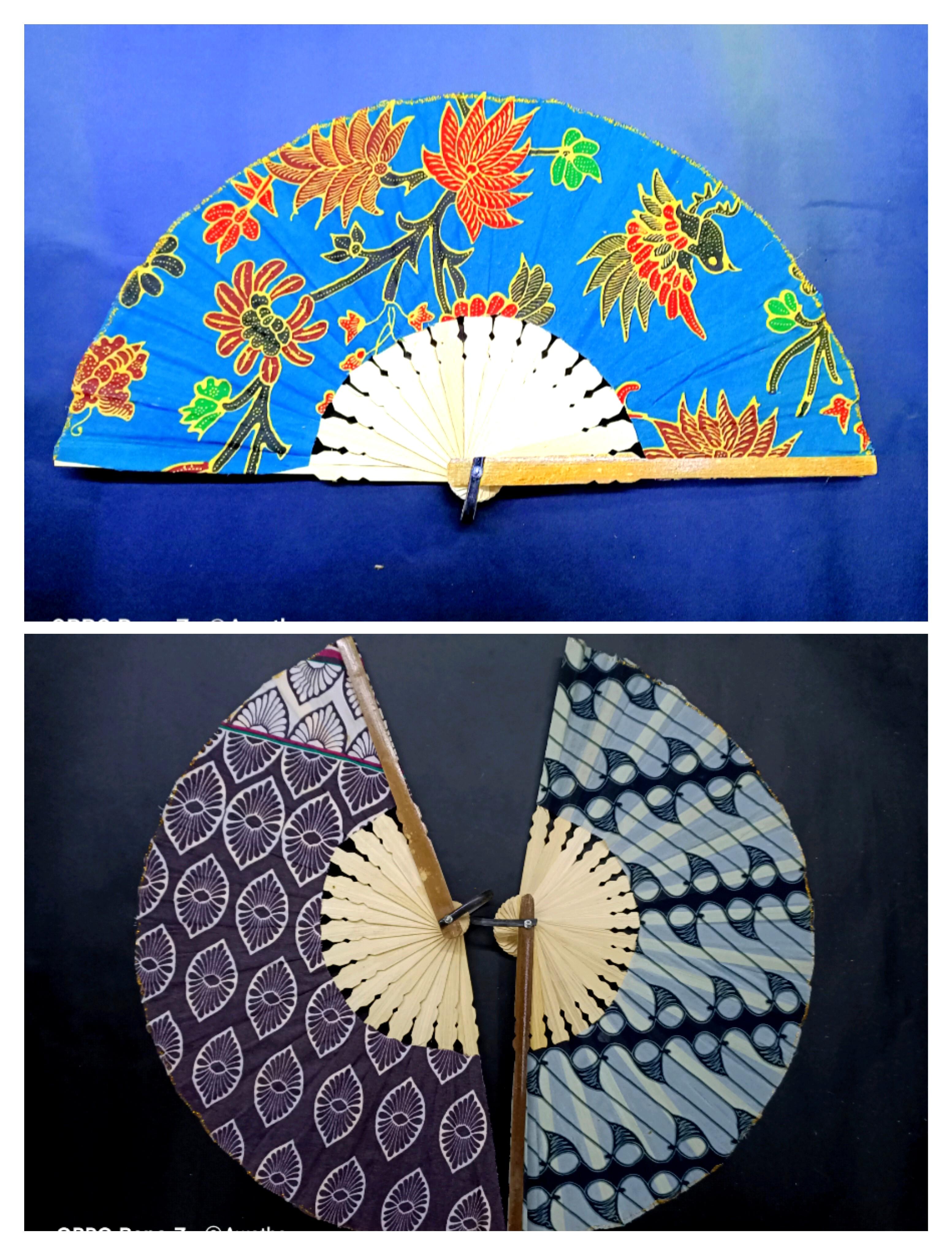 Batik hand fan, Everything Else on Carousell