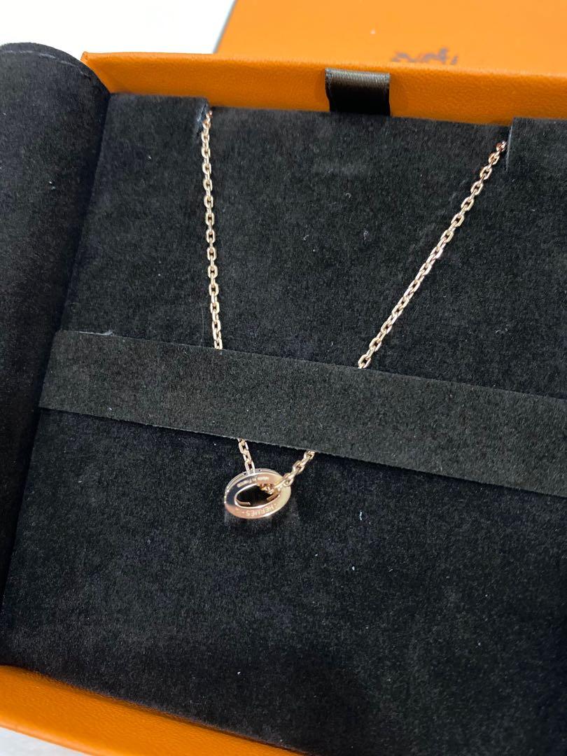 BNIB Hermes Mini Pop H pendant necklace - Rose Dragee ( pink ), Women's ...