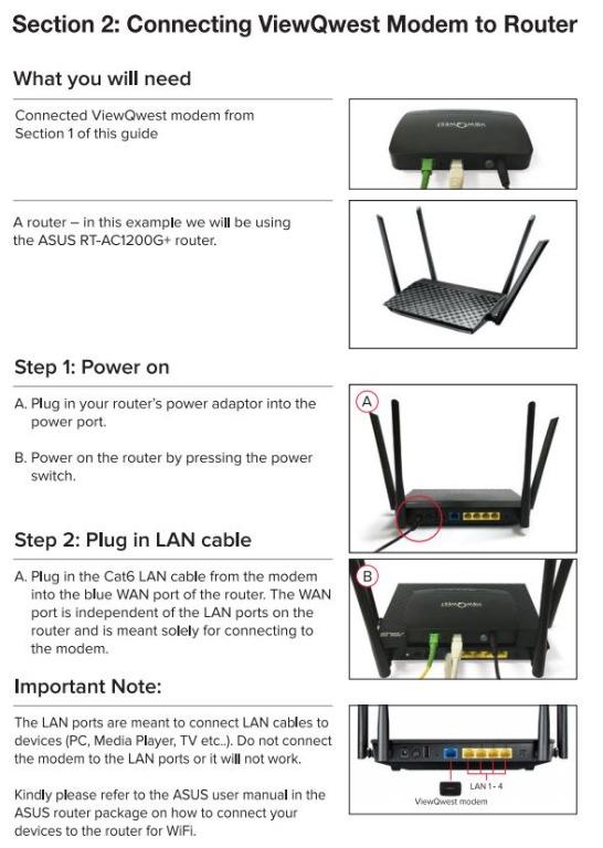 ViewQwest Modem GPON ONT (CDT101), Computers & Tech, Parts