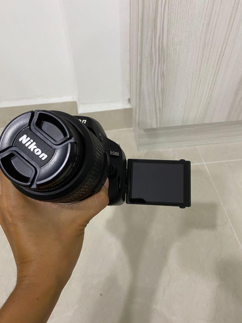 Camera (Category: Cameras) located in Singapore. Submitted by veebawmb (Listing ID 1095153380, Image 3). Description: NIKON D5100 -used only a few times then kept in the cupboard untouched for 2+ years. -comes with flip screen for vlogging -old Nikon model, but great beginner camera for someone picking up photography/videography Comes with: -battery charger -camera strap -camera bag .