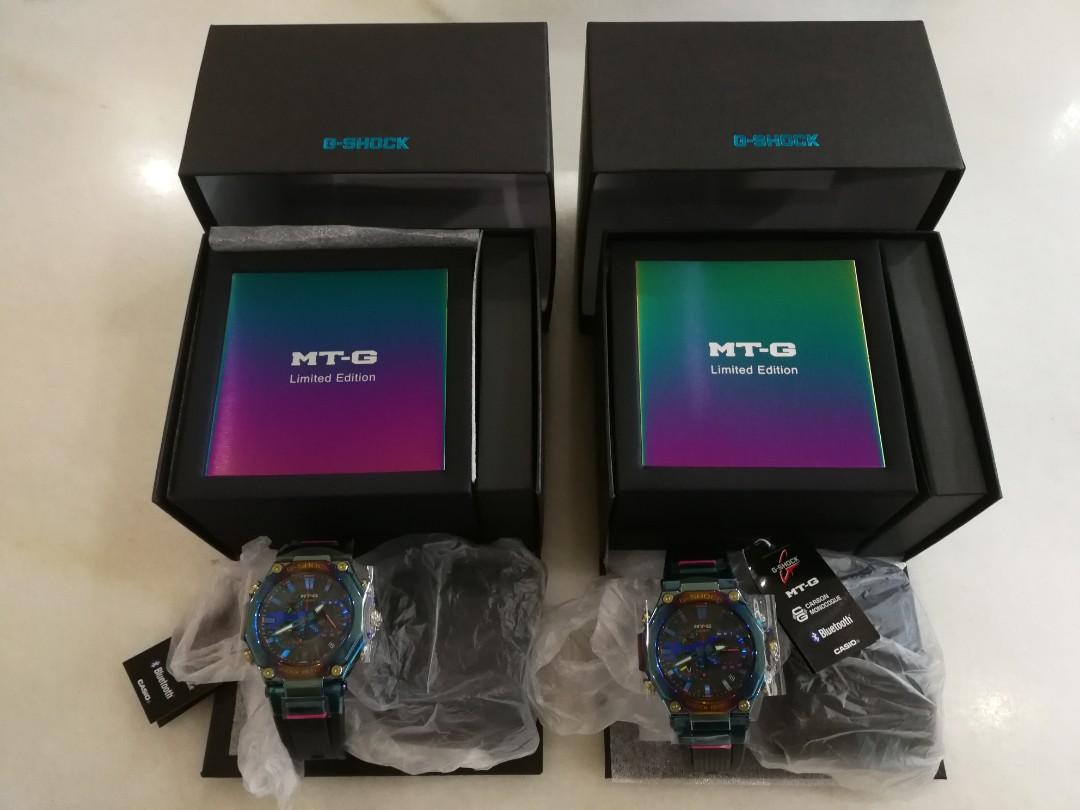 Casio G Shock Mtg Mt G Watch Mtg B00ph 2adr 2a Blue Phoenix Rainbow Ip Limited Edition Luxury Watches On Carousell