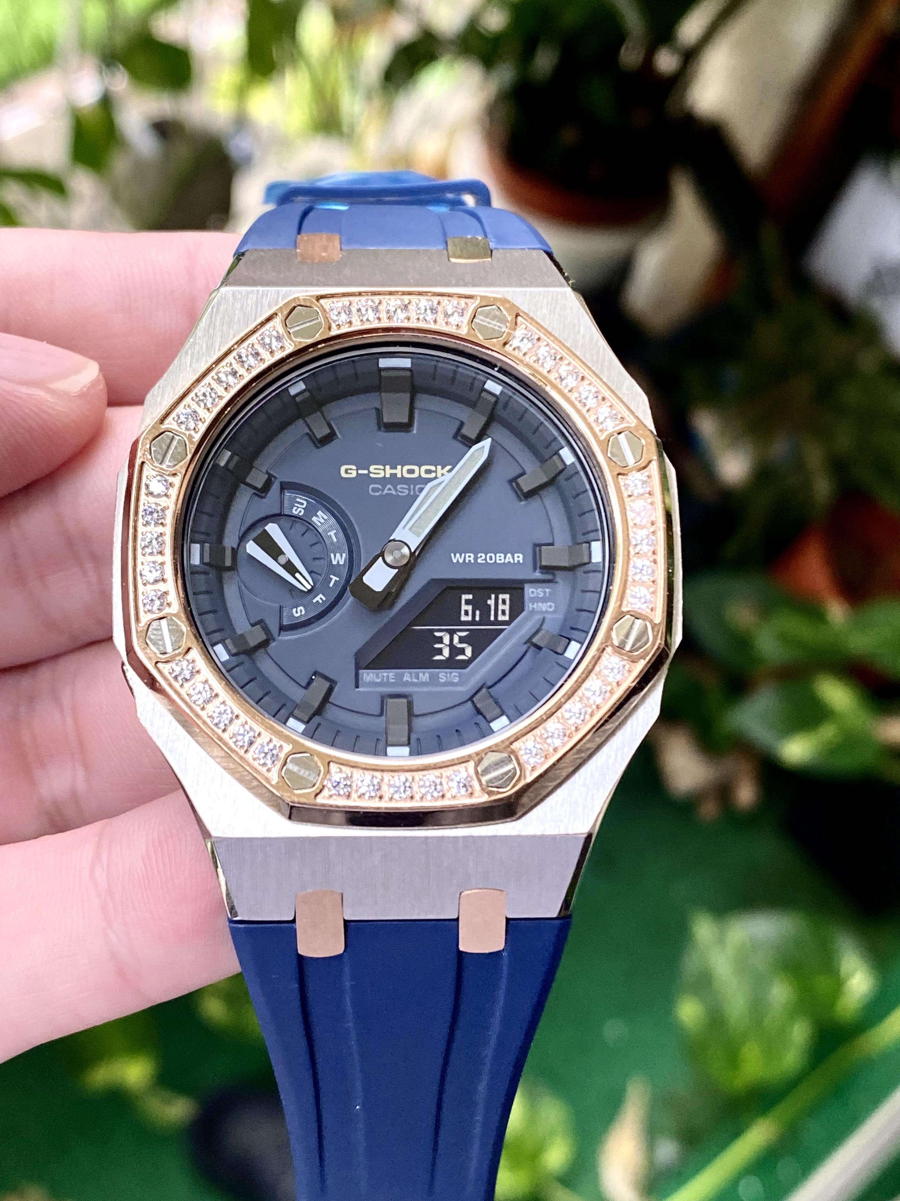 CASIO gshock GA2110 ga 2110 ga 2110 et blue navy mod Men s Fashion Watches Accessories Watches on Carousell