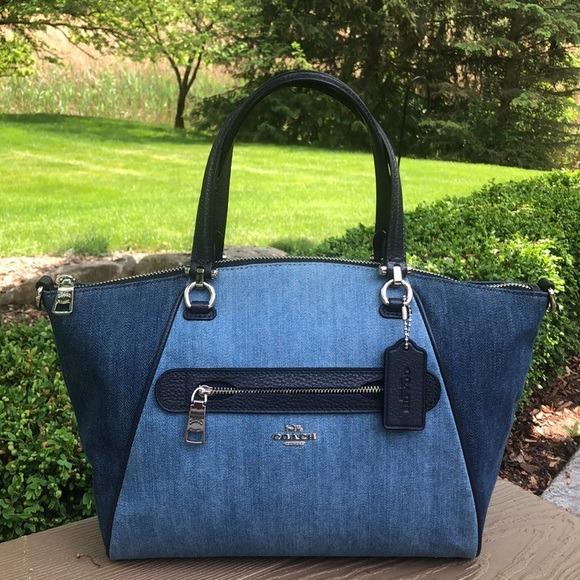 COACH DENIM PRAIRIE SATCHEL