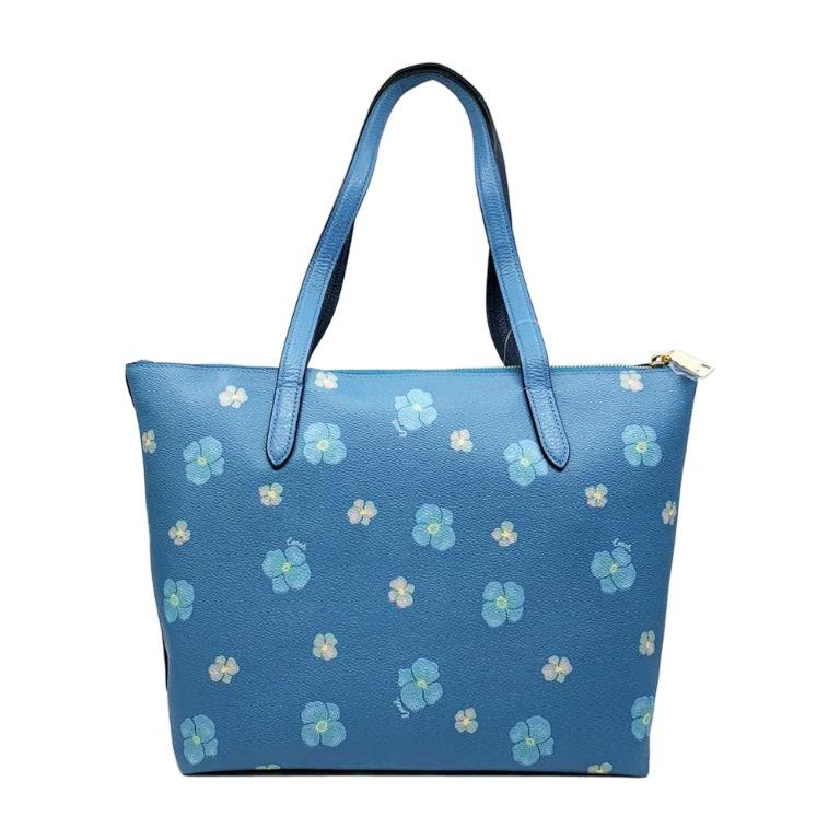 Coach taylor tote with pansy print hot sale