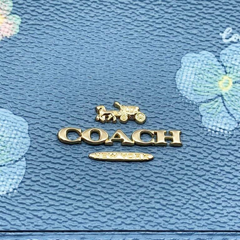 Coach taylor tote with pansy hotsell print