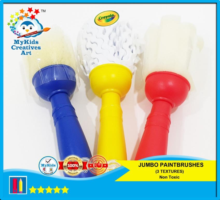 CRAYOLA JUMBO PAINT BRUSHES STAGE 3, Hobbies & Toys, Stationery & Craft