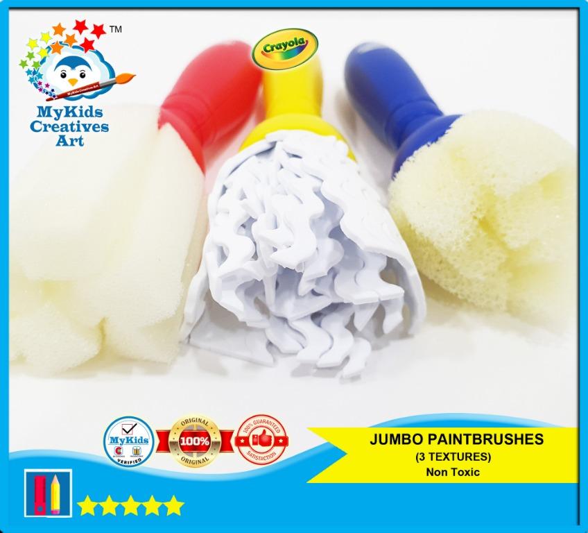 CRAYOLA JUMBO PAINT BRUSHES STAGE 3, Hobbies & Toys, Stationery & Craft