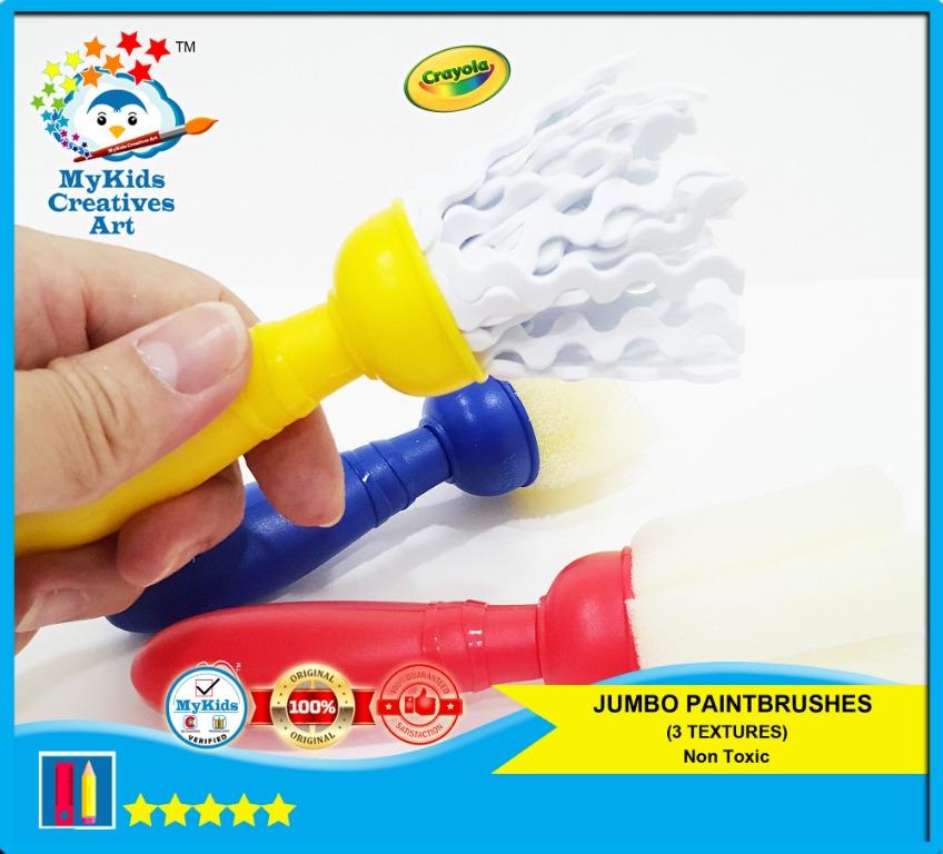 CRAYOLA JUMBO PAINT BRUSHES STAGE 3, Hobbies & Toys, Stationery & Craft
