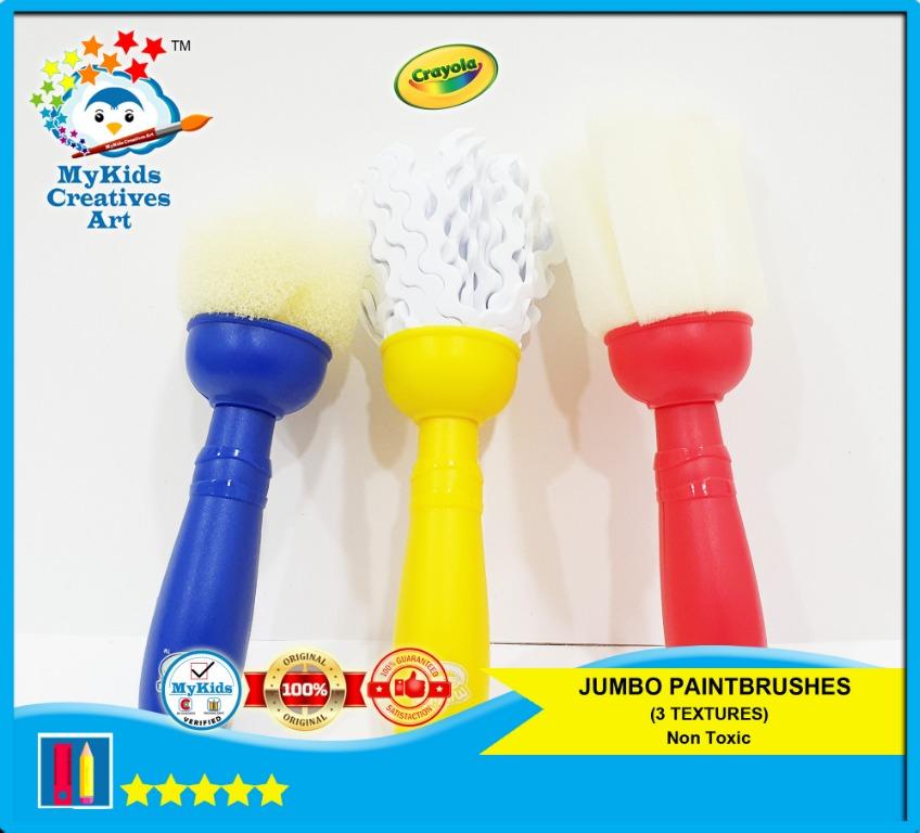CRAYOLA JUMBO PAINT BRUSHES STAGE 3, Hobbies & Toys, Stationery & Craft