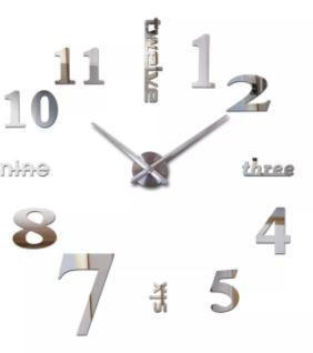 CUTE AND VERY AFFORDABLE DIY WALL CLOCK (Category: Clocks) located in Manila. Submitted by soyababy (Listing ID 1095005778, Image 3). Description: DIY Wall Clock 12 pcs left colours: gold, silver, black, .
