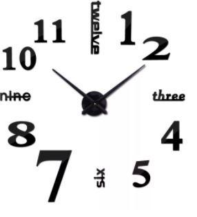CUTE AND VERY AFFORDABLE DIY WALL CLOCK (Category: Clocks) located in Manila. Submitted by soyababy (Listing ID 1095005778, Image 2). Description: DIY Wall Clock 12 pcs left colours: gold, silver, black, .