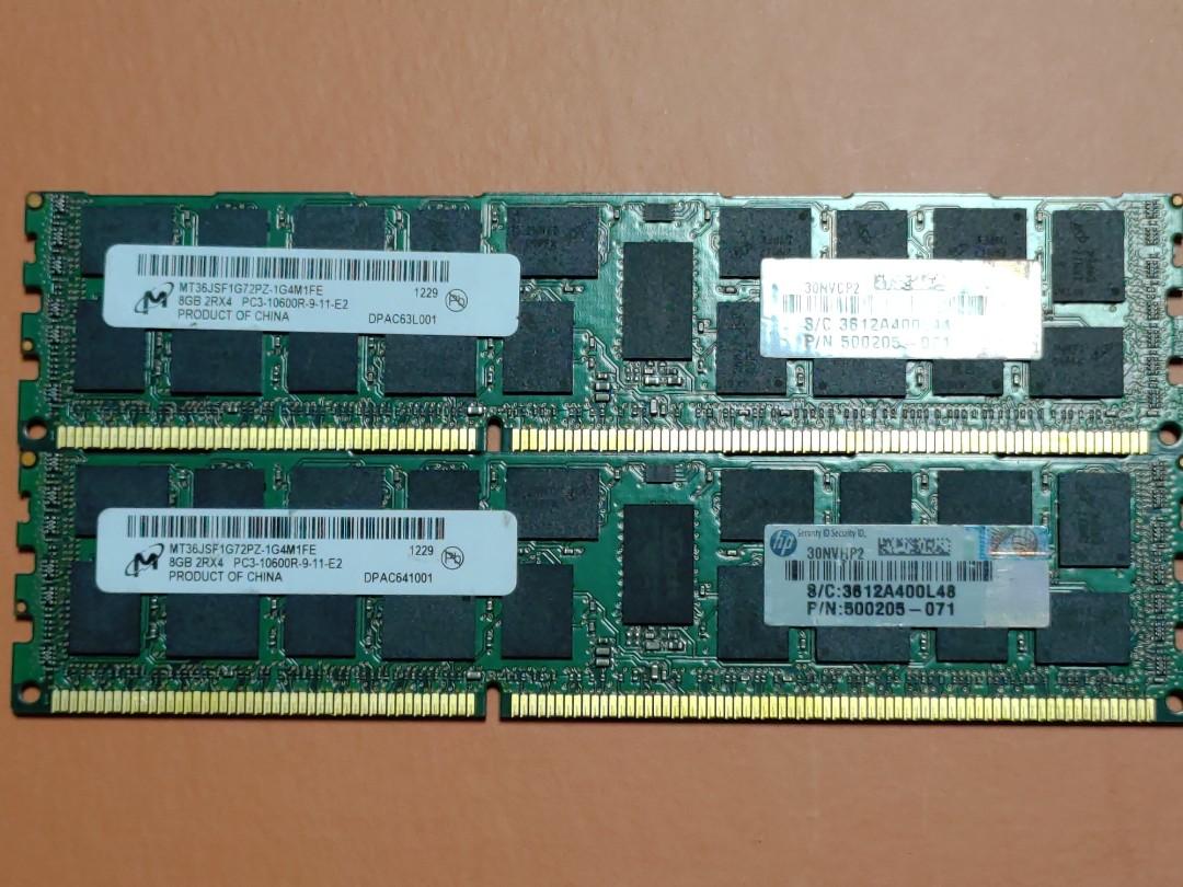 Kingston 8GB ECC Registered DDR3 1333MHz KTH-PL313/8G, 電腦＆科技