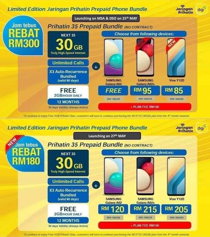 Digi Jaringan Prihatin 2021 Mobile Phones Tablets Android Phones Samsung On Carousell