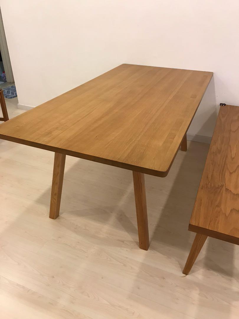 Dinner Table (Category: Tables & Sets) located in Kuala Lumpur. Submitted by chewlieng (Listing ID 1095086314, Image 3). Description: Hida Kagu Interior Size 1800x900 Self pickup 🛻.