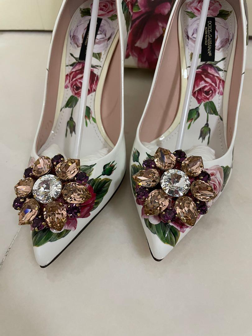 Dolce and store gabbana rose heels