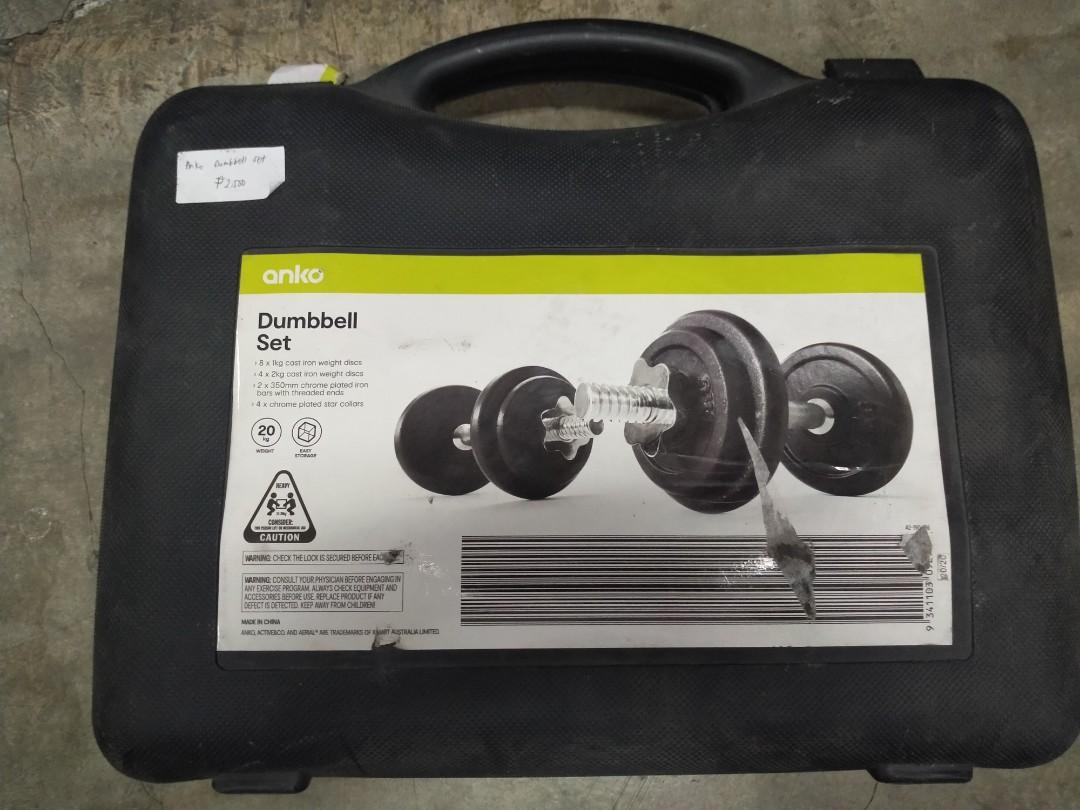 Kmart barbell best sale set
