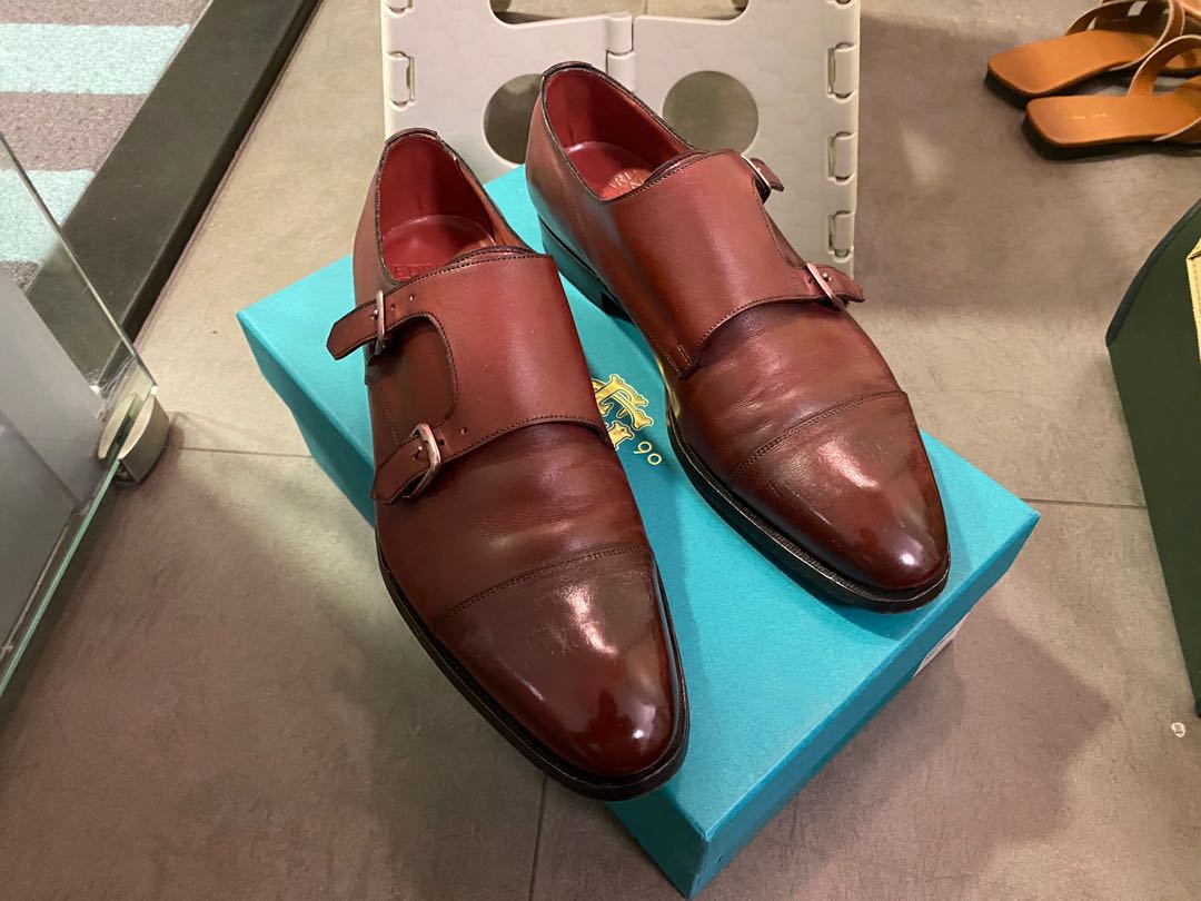 Edward Green Westminster double monk leather shoe