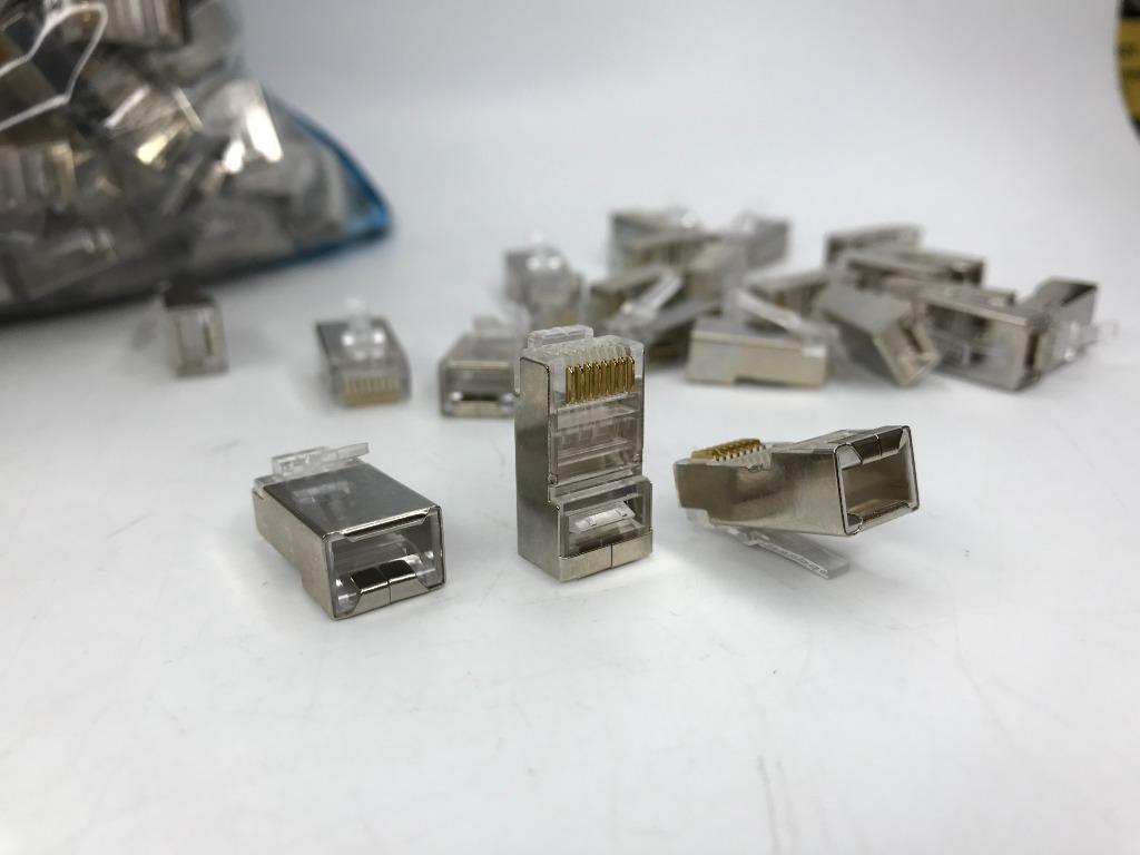 EZ-RJ45 CAT 6 METAL SHIELDED CONNECTOR, RJ45 CLOSE END, 1000-PCS ...
