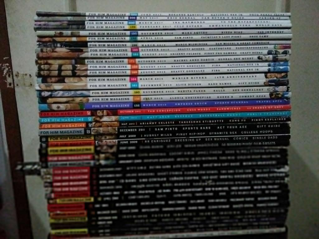 FHM Magazine (Category: Magazines) located in Manila. Submitted by elmerdsangalang (Listing ID 1095203601, Image 1). Description: Assorted FHM Magazines, each priced differently (average prize 250 pesos; price range 100 to 400). PM me for particulars thru my cell phone 09232058379. Well-preserved, very good..