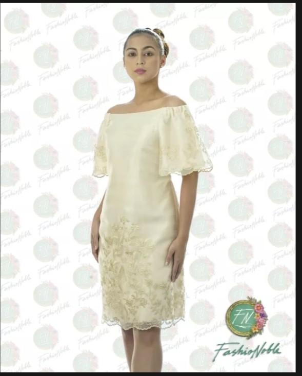 Ecru filipiniana dress discount