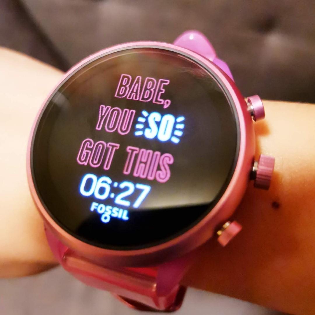 Fossil sport deals pink