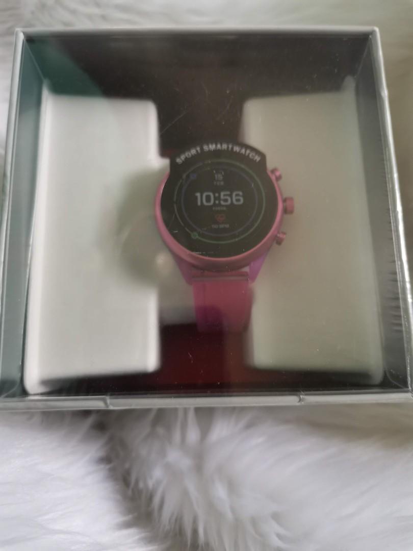 Fossil Sport Smartwatch Hot Pink Silicone