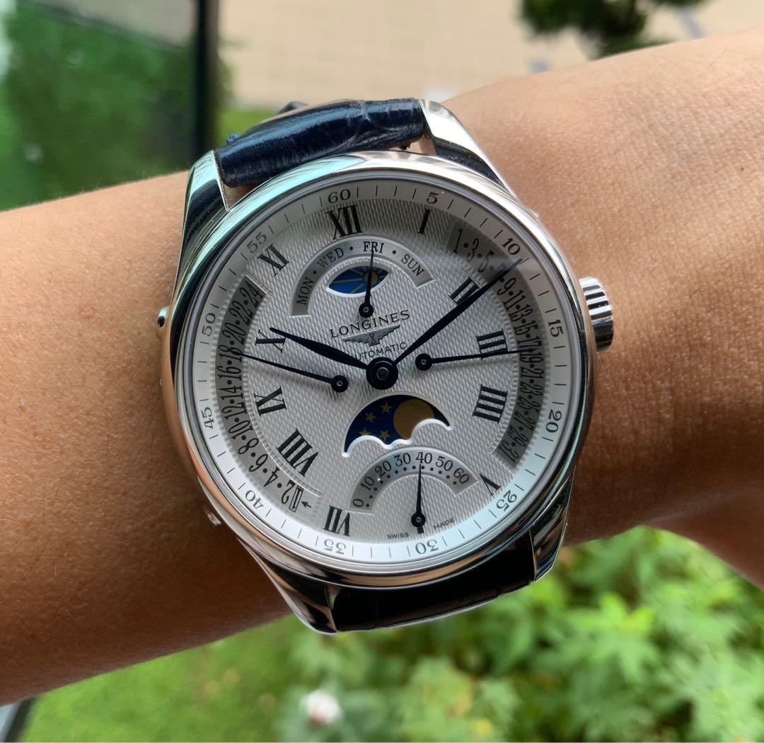 Full Mint Local Set Rarer 41mm variant Longines Master Collection Retrograde Seconds Moonphase