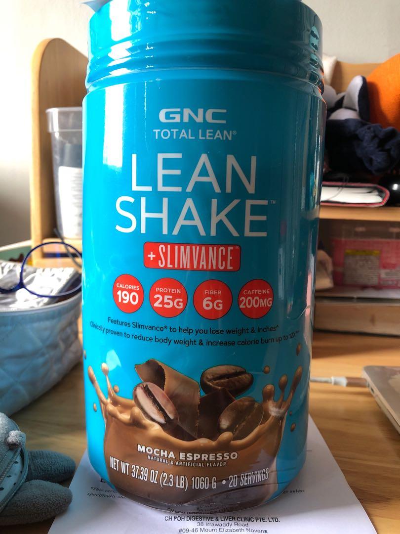 GNC Lean Shake + Slimvance (Mocha Espresso), Health ...