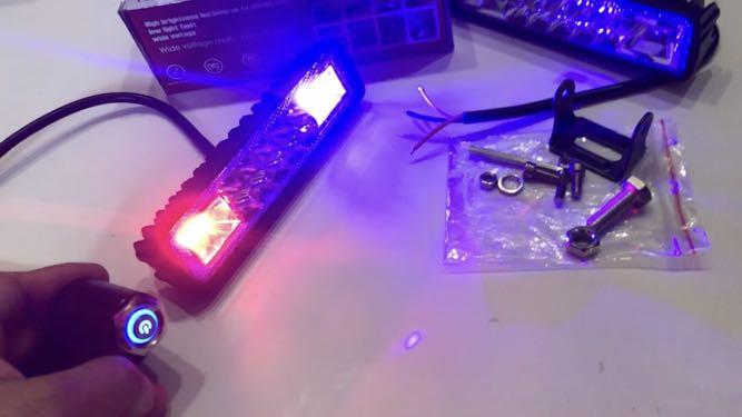 Headlight with strobe light function (Category: E-Scooters & E-Bikes) located in Singapore. Submitted by vorsichtdeblessures (Listing ID 1095198242, Image 5). Description: LED universal light with 12 strobe light combination https://youtu.be/NWNSjCbF4QE.