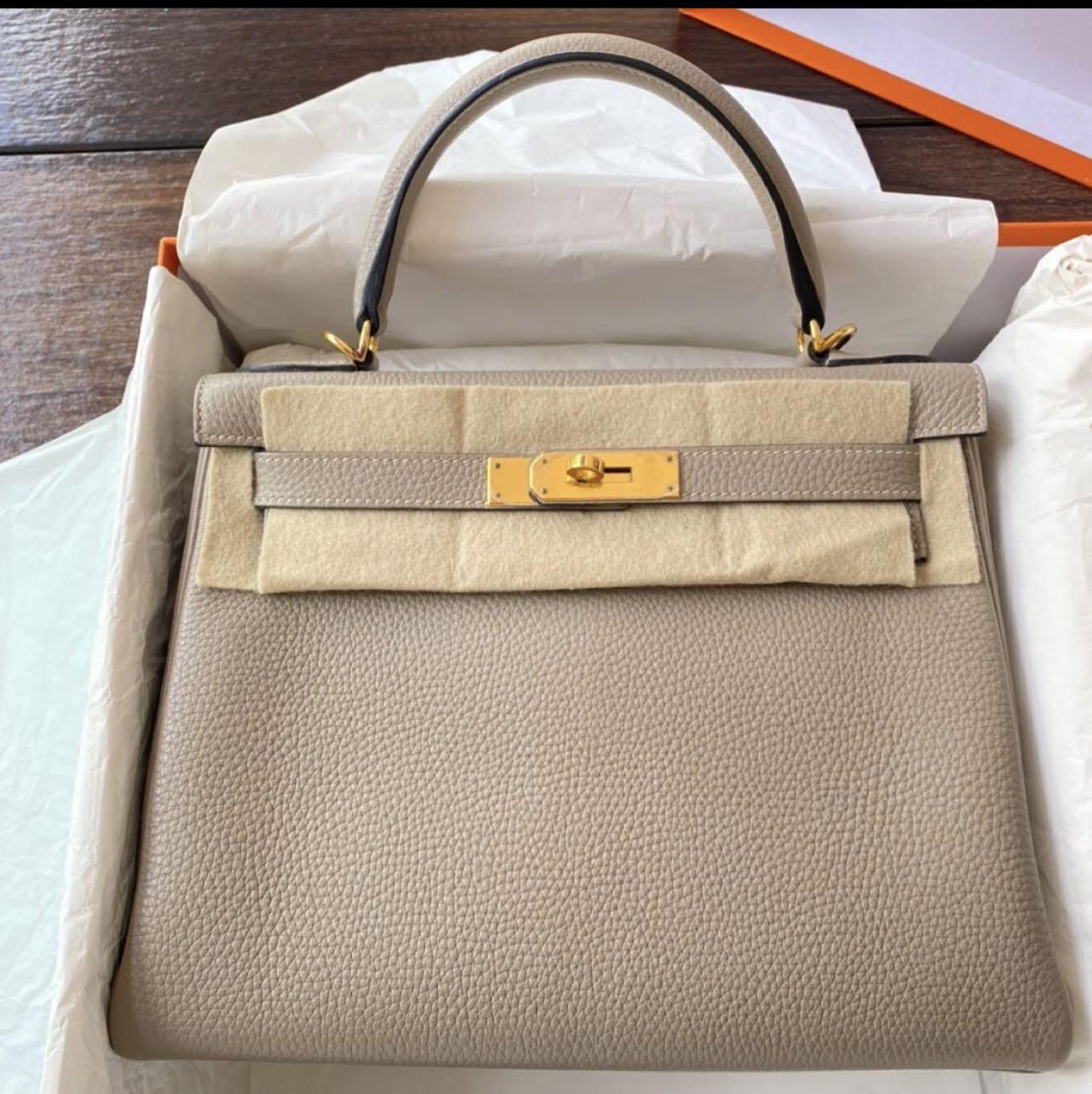 Hermes Kelly 28 Vert de Gris Togo leather GHW, Women's Fashion, Bags &  Wallets, Shoulder Bags on Carousell
