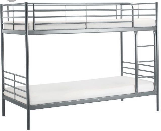 Ikea bunk bed with pull out bed, Furniture & Home Living, Furniture