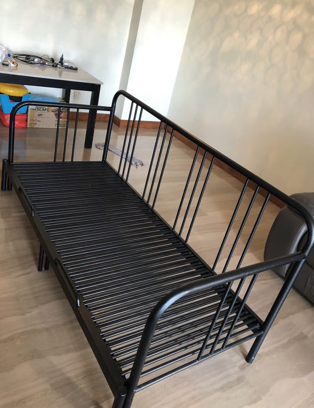 Ikea Day Bed pull out queen size bed frame, Furniture & Home Living