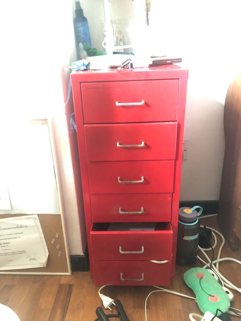 Ikea 6 clearance drawer metal cabinet
