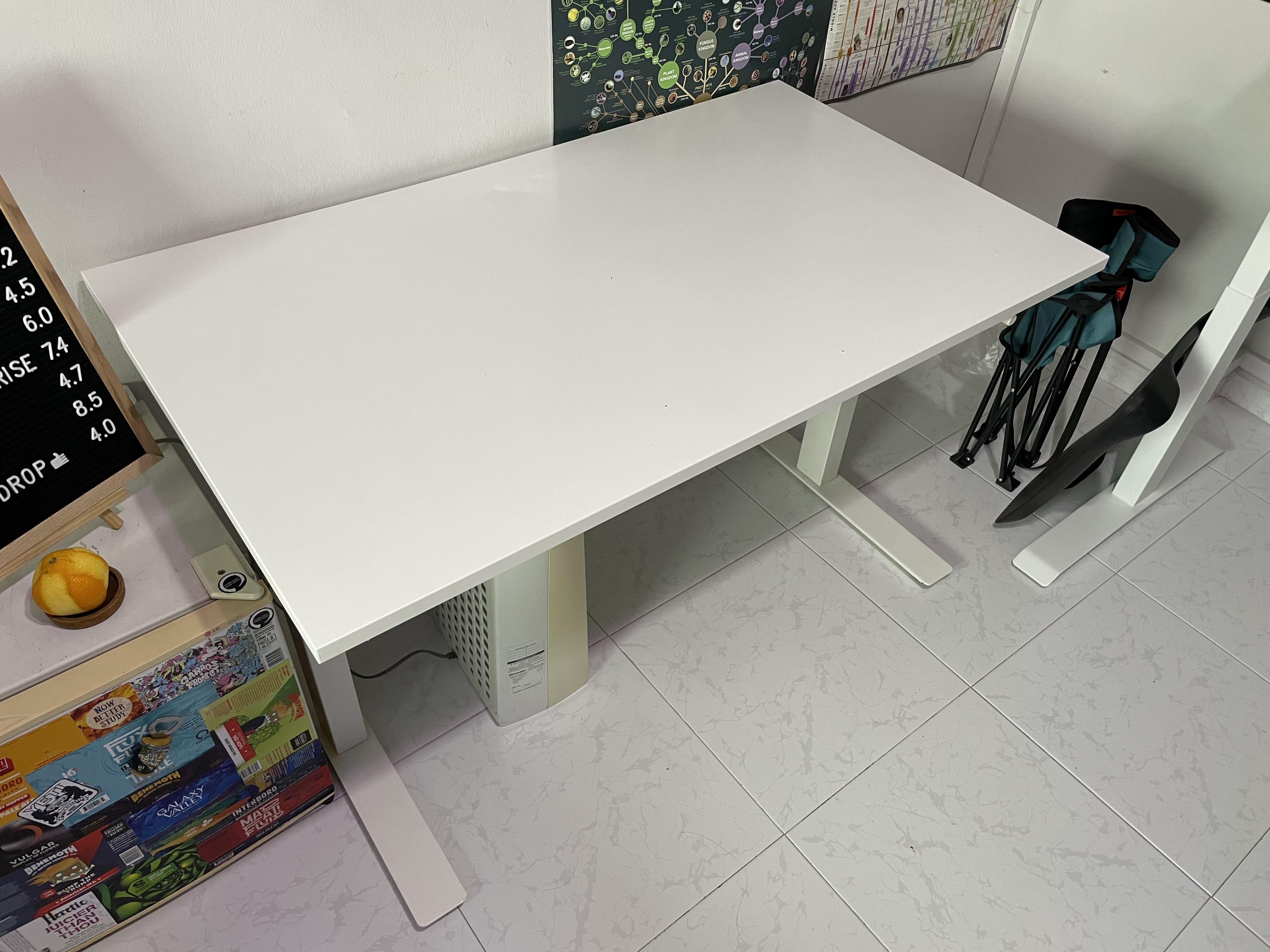 IKEA Sit Stand Desk, Furniture & Home Living, Furniture, Tables & Sets