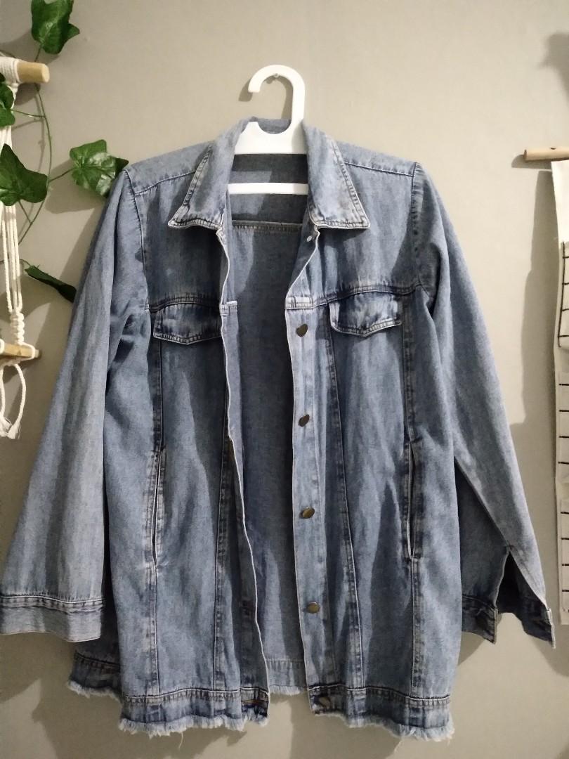 Jaket denim wanita oversize 2025