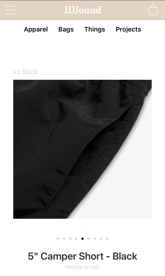 Jjjjound camper shorts 5” (black), Men's Fashion, Bottoms, Shorts on Carousell Jjjjound camper shorts 5” (black), Men's Fashion, Bottoms, Shorts on Carousell