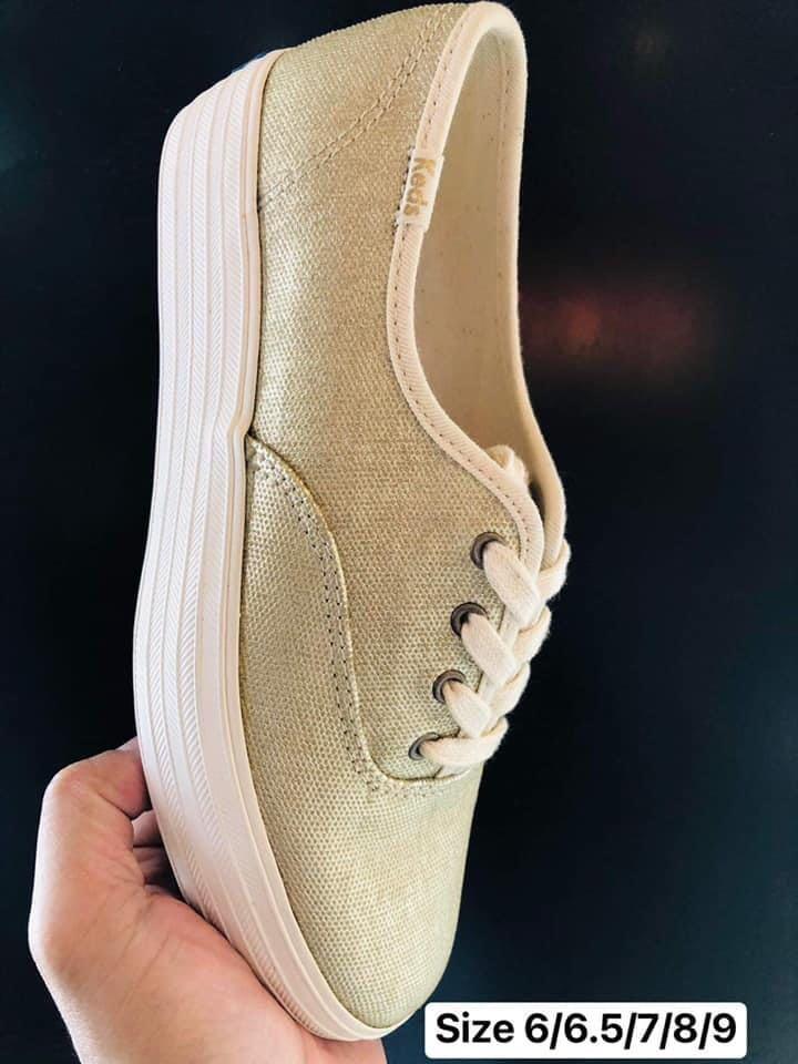Keds triple decker metallic top