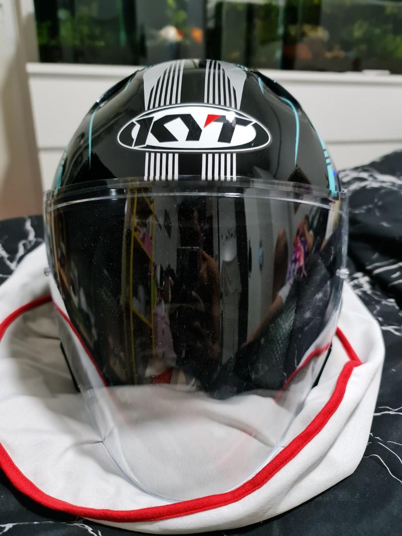 KYT NFJ Radar Aqua Blue, Motorcycles 