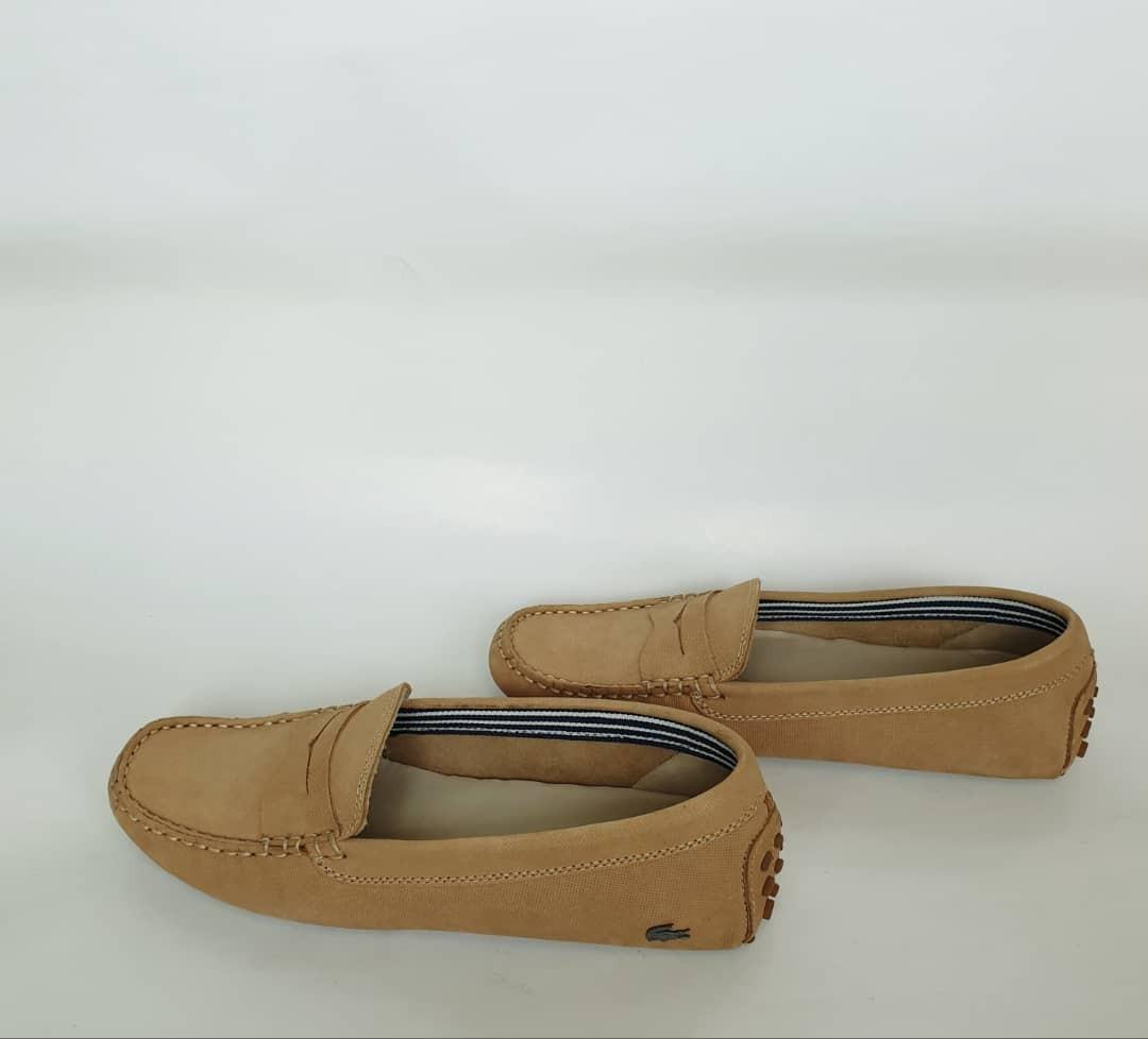 Lacoste Concours Womens Leather Loafers Tan