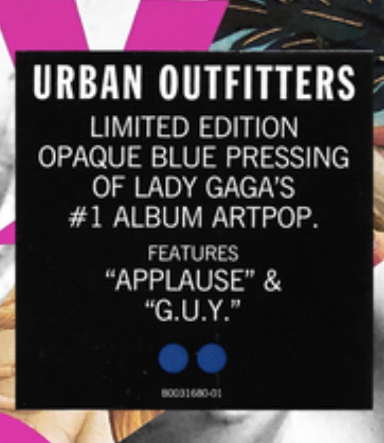 Lady Gaga - Artpop (2-LP) Limited Edition Opaque Blue Colored