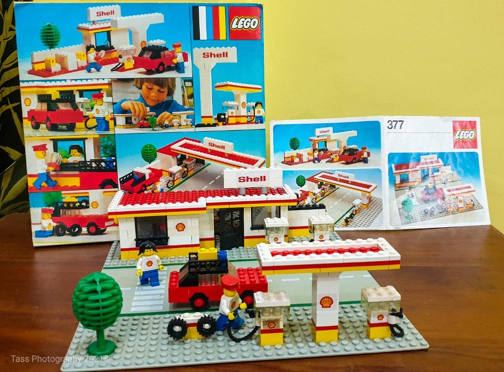 Lego shell gas station 1980s best sale