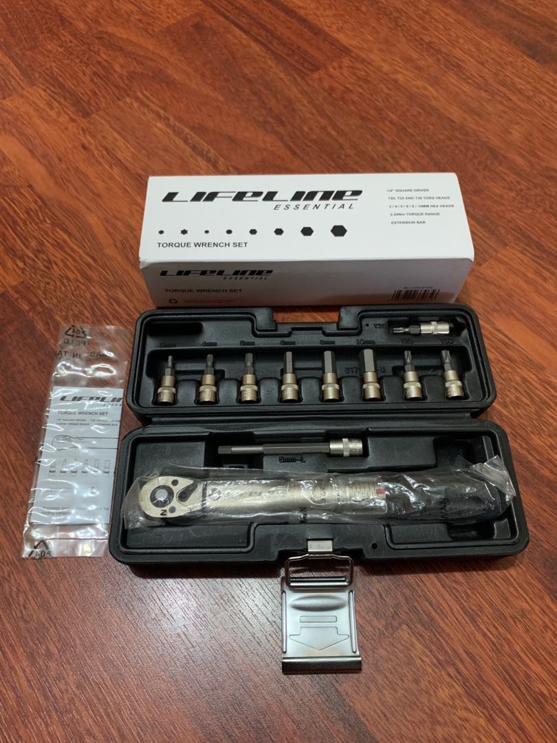 LifeLine Essential Torque Wrench 224Nm, Sports Equipment, Bicycles & Parts, Parts & Accessories