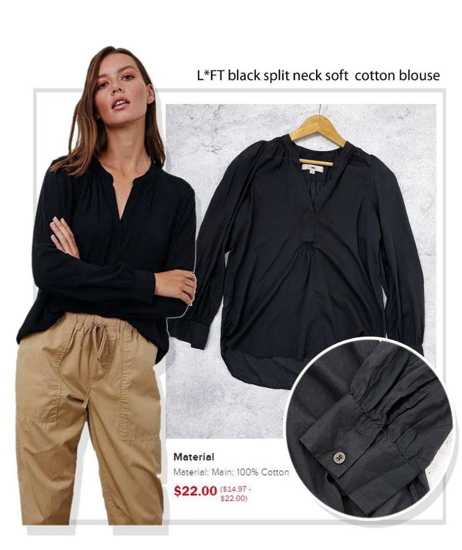 Loft black blouse 2025